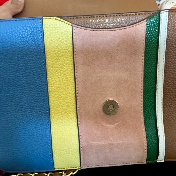 Tory Burch Britten Flap Multicolor Chain Strap Shoulderbag - Picture 4 of 15